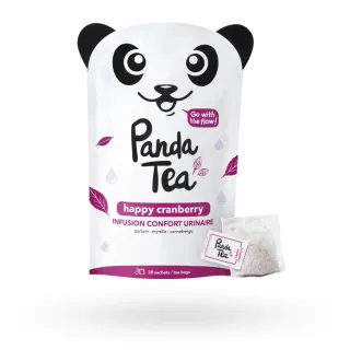Panda Tea Happy cranberry infusion confort urinaire myrtille & canneberge 28 sachets