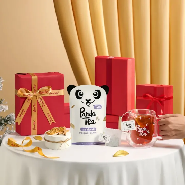 Panda Tea Tea Biscuit Infusion Gourmande Bio Cannelle & Orange – 28 Sachets | Pharmacie en ligne
