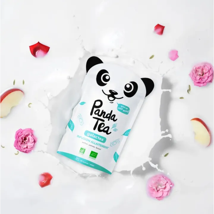 Panda Tea Galactea Infusion Allaitement Bio Pomme & Fenouil – 28 Sachets | Pharmacie en ligne
