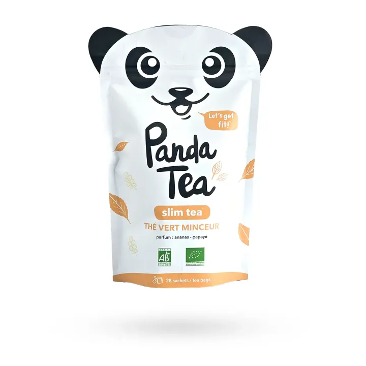 Panda Tea Slim Tea Thé Vert Minceur Bio Ananas & Papaye – 28 Sachets | Pharmacie en ligne