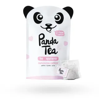 Panda Tea Te quiero infusion détox myrtille & cerise 28 sachets