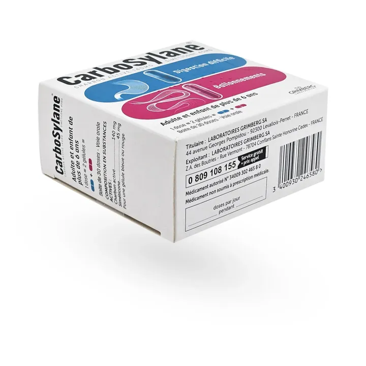 Carbosylane 60 gélules (30 doses) – Ballonnements et troubles digestifs | Pharmacie en ligne