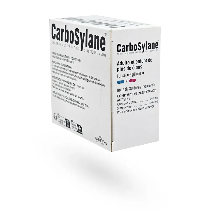 Carbosylane 60 gélules (30 doses) – Ballonnements et troubles digestifs | Pharmacie en ligne