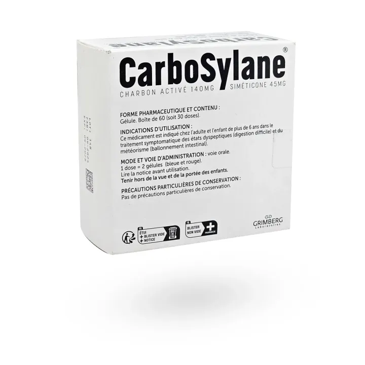 Carbosylane 60 gélules (30 doses) – Ballonnements et troubles digestifs | Pharmacie en ligne