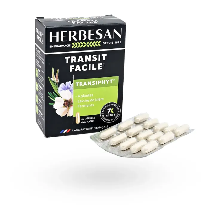 Herbesan Transiphyt transit facile nouvelle formule 60 gélules | Pharmacie en ligne