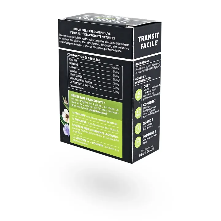 Herbesan Transiphyt transit facile nouvelle formule 60 gélules | Pharmacie en ligne