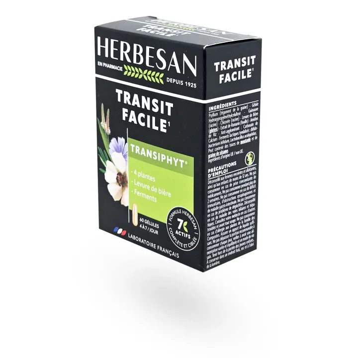 Herbesan Transiphyt transit facile nouvelle formule 60 gélules | Pharmacie en ligne