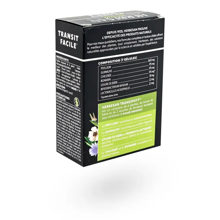 Herbesan Transiphyt transit facile nouvelle formule 60 gélules | Pharmacie en ligne