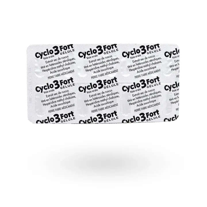 Cyclo 3 Fort jambes lourdes 60 gélules | Pharmacie en ligne