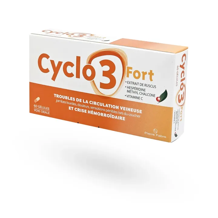 Cyclo 3 Fort jambes lourdes 60 gélules | Pharmacie en ligne