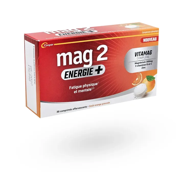 Mag 2 ENERGIE + 30 comprimés effervescents