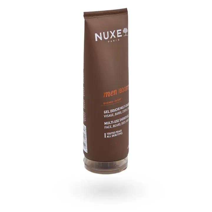 NUXE Men [BOOST]³ Gel Douche Multi-Usages 200 ml – Visage, Barbe, Corps, Cheveux | Pharmacie en ligne