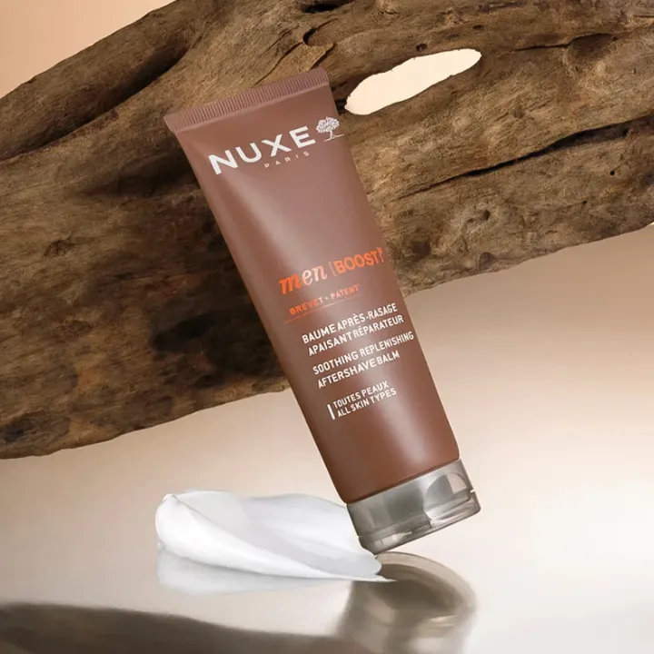 NUXE Men [BOOST]³ Baume Après-Rasage Apaisant Réparateur 75 ml | Soin Hydratant & Réparateur Homme