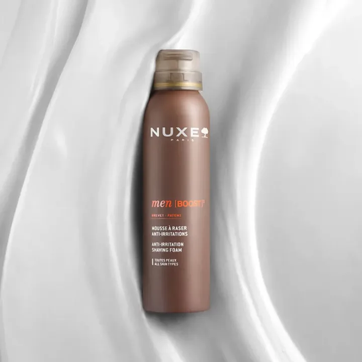 NUXE Men [BOOST]³ Mousse à Raser Anti-Irritations 150 ml | Rasage Confort & Protection | Pharmacie en ligne