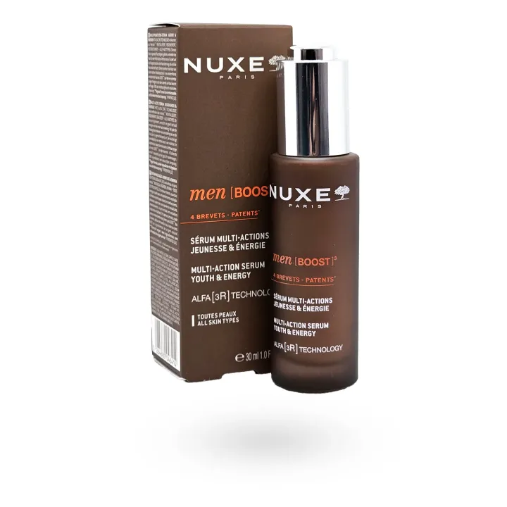 NUXE Men [BOOST]³ Sérum Jeunesse & Énergie 30 ml | Sérum Anti-Âge Homme