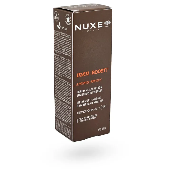 NUXE Men [BOOST]³ Sérum Jeunesse & Énergie 30 ml | Sérum Anti-Âge Homme