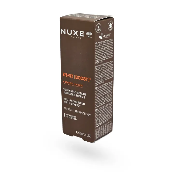 NUXE Men [BOOST]³ Sérum Jeunesse & Énergie 30 ml | Sérum Anti-Âge Homme