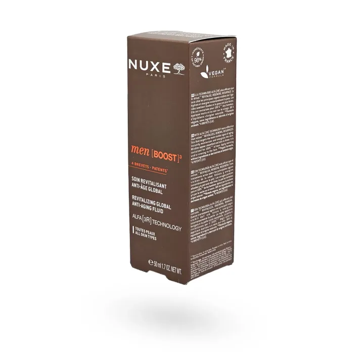 NUXE Men [BOOST]³ Soin Revitalisant Anti-Âge Global 50 ml | Soin Anti-Rides & Fermeté Homme
