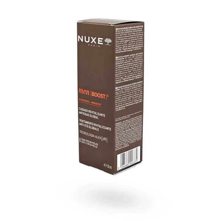 NUXE Men [BOOST]³ Soin Revitalisant Anti-Âge Global 50 ml | Soin Anti-Rides & Fermeté Homme