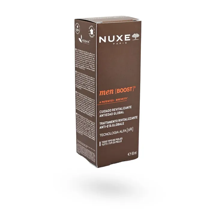 NUXE Men [BOOST]³ Soin Revitalisant Anti-Âge Global 50 ml | Soin Anti-Rides & Fermeté Homme