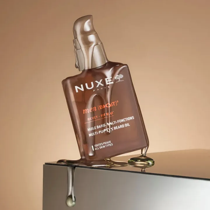 NUXE Men [BOOST]³ Huile Barbe Multi-Fonctions 30 ml | Nourrit, Discipline & Adoucit