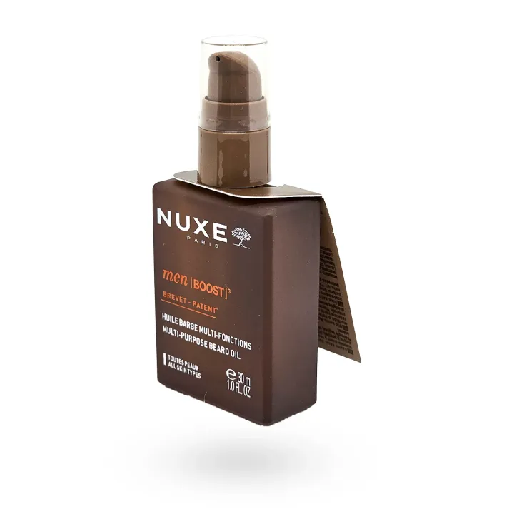 NUXE Men [BOOST]³ Huile Barbe Multi-Fonctions 30 ml | Nourrit, Discipline & Adoucit