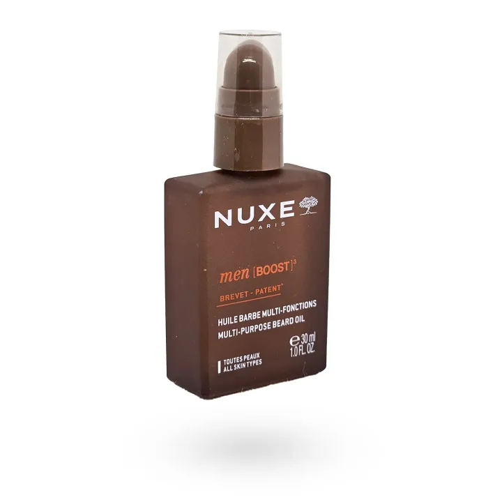 NUXE Men [BOOST]³ Huile Barbe Multi-Fonctions 30 ml | Nourrit, Discipline & Adoucit