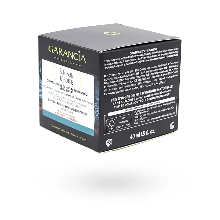 Garancia À la Belle Étoile – Crème Suprême de Nuit Régénératrice Ménopause 40 ml | Pharmacie en Ligne