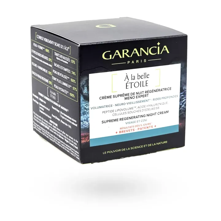 Garancia À la Belle Étoile – Crème Suprême de Nuit Régénératrice Ménopause 40 ml | Pharmacie en Ligne
