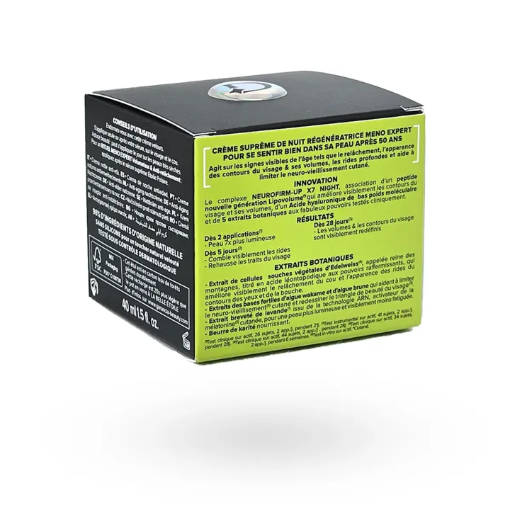 Garancia À la Belle Étoile – Recharge crème Suprême de Nuit Régénératrice Ménopause 40 ml