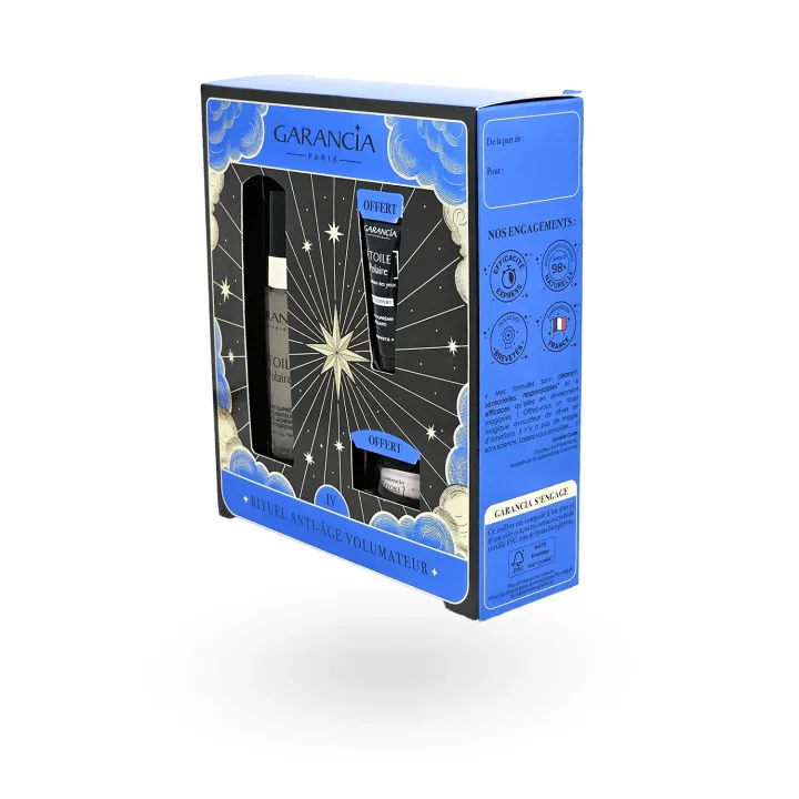Coffret Garancia Rituel Anti-Âge Volumateur – Sérum Étoile Polaire, Crème & Contour des Yeux