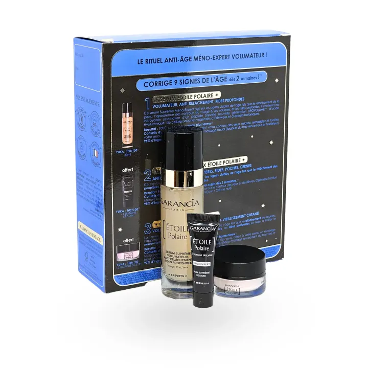 Coffret Garancia Rituel Anti-Âge Volumateur – Sérum Étoile Polaire, Crème & Contour des Yeux