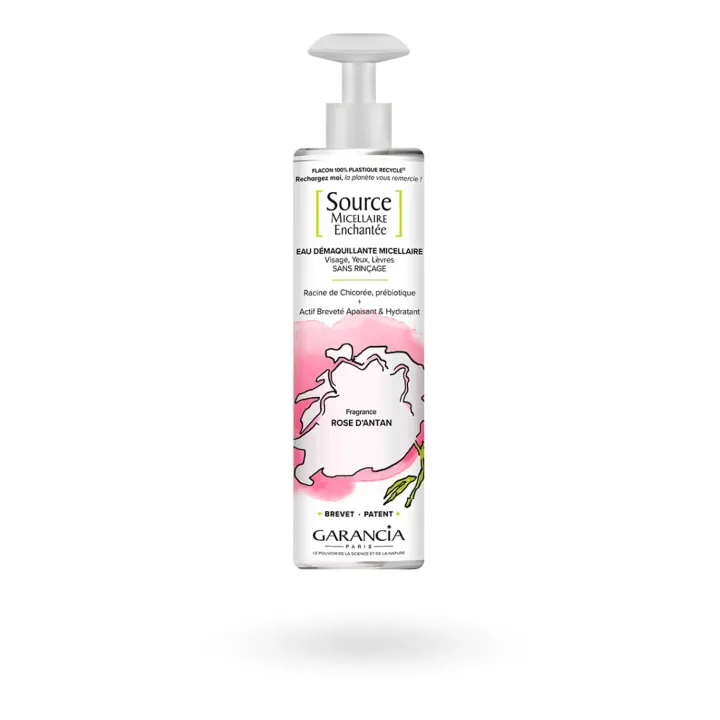 Garancia Source micellaire Enchantée eau démaquillante rose d'antan 400 ml
