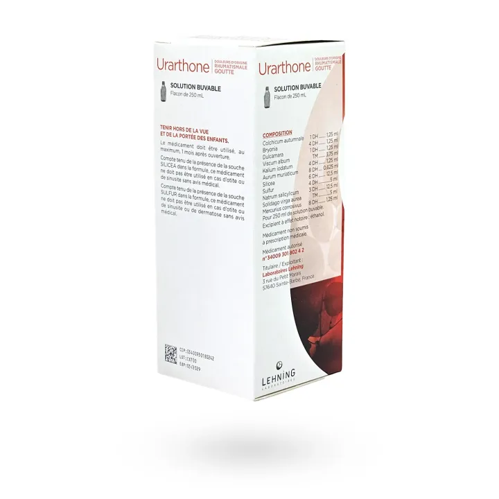 Urarthone Lehning - Affections et douleurs rhumatismales 250 ml | Pharmacie en ligne