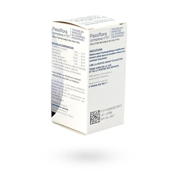 Passiflora Complexe N°57 Lehning - Troubles du sommeil & insomnie 30 ml | Pharmacie en ligne