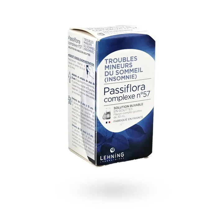 Passiflora Complexe N°57 Lehning troubles mineurs du sommeil insomnie 30 ml