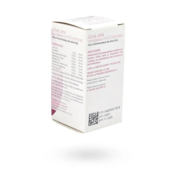 Uva ursi complexe N°9 Lehning cystites 30 ml | Pharmacie en ligne