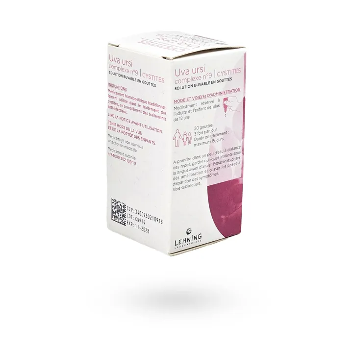 Uva ursi complexe N°9 Lehning cystites 30 ml | Pharmacie en ligne