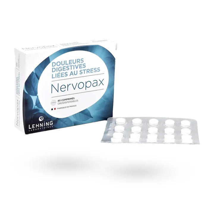 Nervopax Lehning douleurs digestives liées au stress 80 comprimés orodispersibles | Pharmacie en ligne