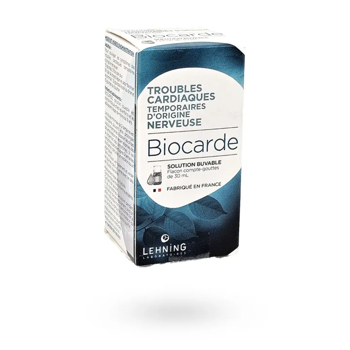 Biocarde Lehning troubles cardiaques (origine nerveuse) 30 ml