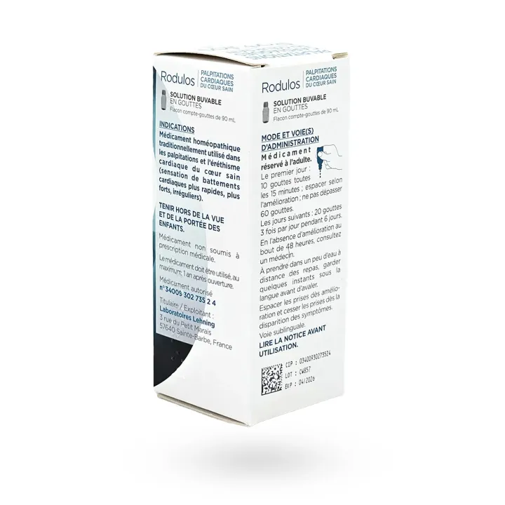 Rodulos Lehning palpitations cardiaques 90 ml | Pharmacie en ligne