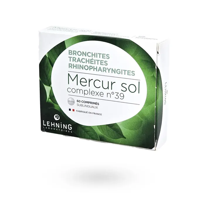 Mercur Sol complexe N°39 Lehning 60 comprimés sublinguaux - Affections ORL | Pharmacie en ligne