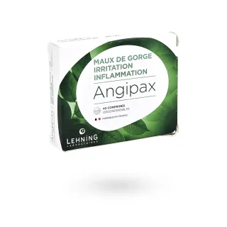 Angipax Lehning maux de gorge irritation inflammation 40 comprimés orodispersibles