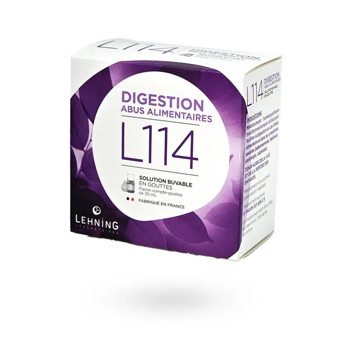 L114 Lehning digestion abus alimentaires 30 ml | Pharmacie en ligne