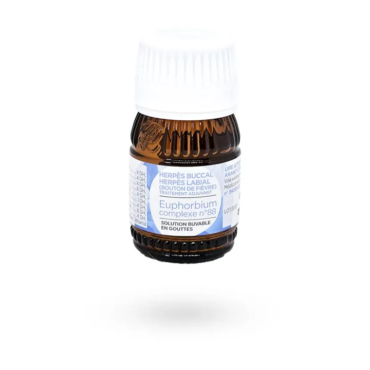 Lehning complexe n°88 Euphorbium herpès labial et buccal - Boutons de fièvre | Pharmacie en ligne