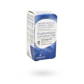 Lehning complexe n°88 Euphorbium Herpès labial et buccal 30 ml