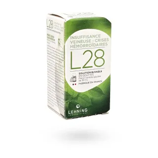 L28 Lehning insuffisance veineuse crises hémorroïdaires 30 ml