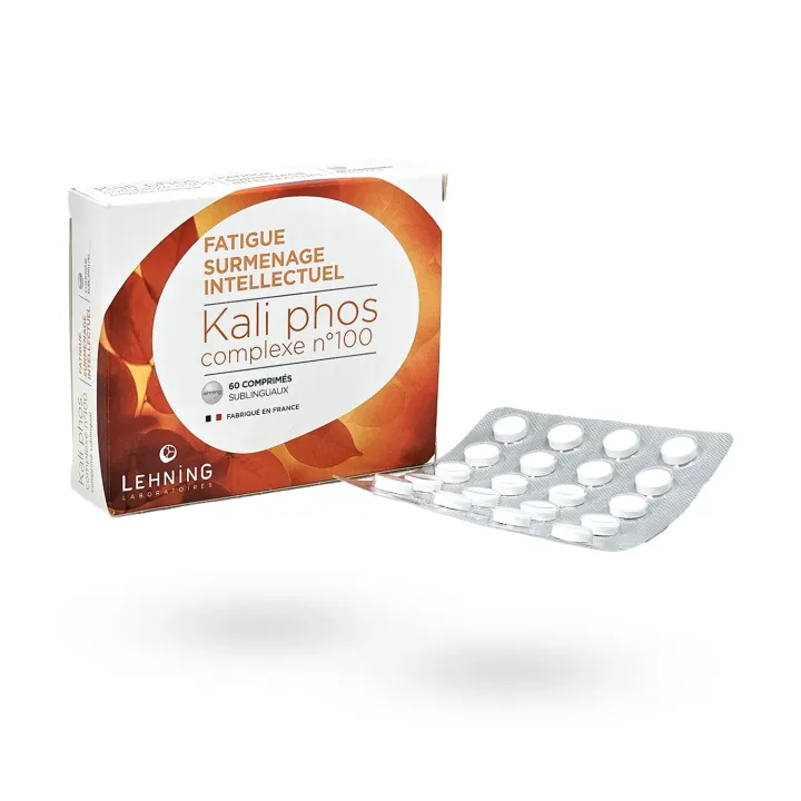 Lehning kali phos complexe n°100 surmenage intellectuel 60 comprimés sublinguaux | Pharmacie en ligne
