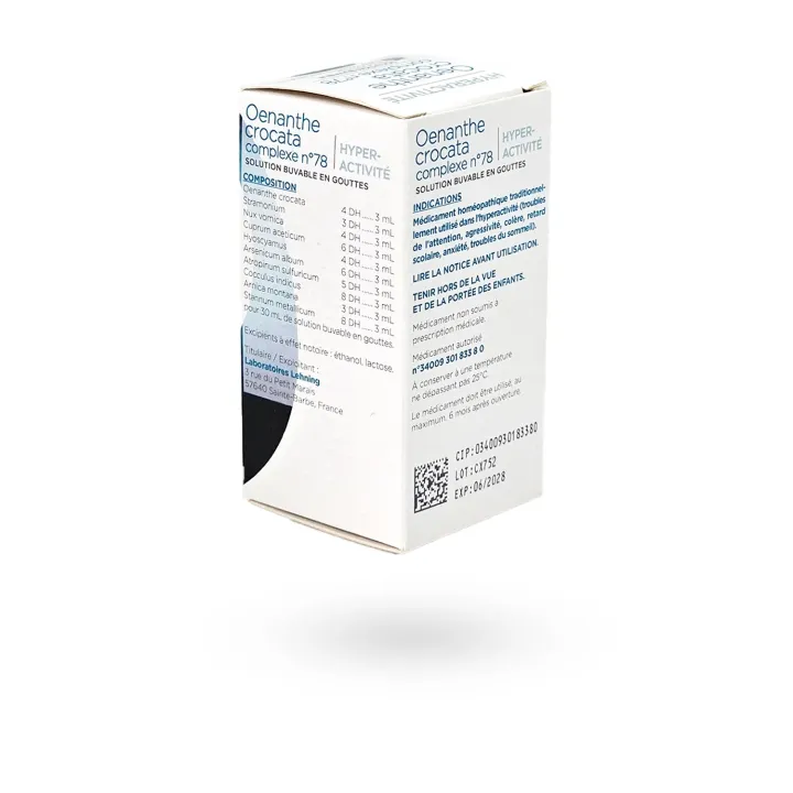 Oenanthe Crocata Complexe n°78 Lehning – Solution homéopathique hyperactivité | Pharmacie en ligne