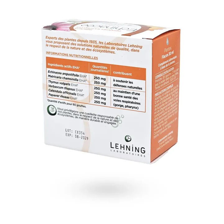 Echinacée N°40 Lehning – Immunité & Défenses naturelles – Gouttes 30 ml | Pharmacie en ligne